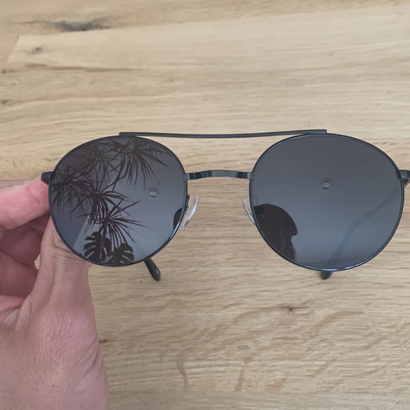 SHEVOKE Damon Jet Black Round Sunglasses - Picture 5 of 12